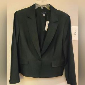 Nine West One-Button Gray Blazer